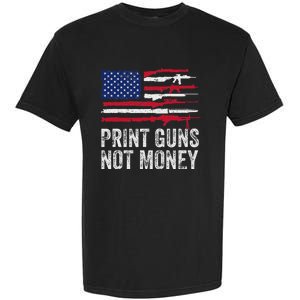 Print Guns Not Money Garment-Dyed Heavyweight T-Shirt