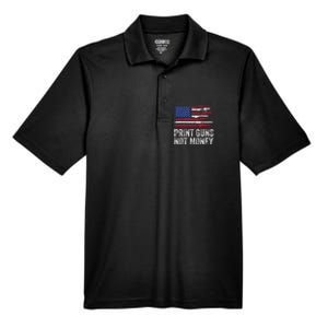 Print Guns Not Money Men's Origin Performance Pique Polo