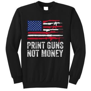 Print Guns Not Money Sweatshirt