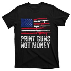 Print Guns Not Money T-Shirt