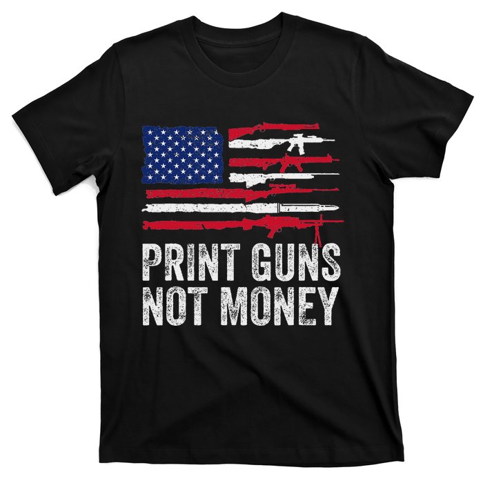 Print Guns Not Money T-Shirt