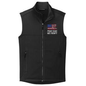 Print Guns Not Money Collective Smooth Fleece Vest