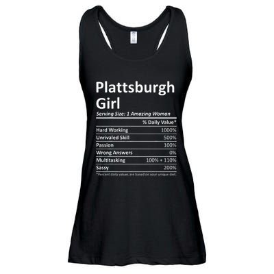 Plattsburgh Girl Ny New York Funny City Home Roots Usa Gift Ladies Essential Flowy Tank