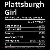 Plattsburgh Girl Ny New York Funny City Home Roots Usa Gift Premium T-Shirt