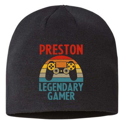 PRESTON Gift Name Personalized Funny Gaming Geek Birthday Sustainable Beanie