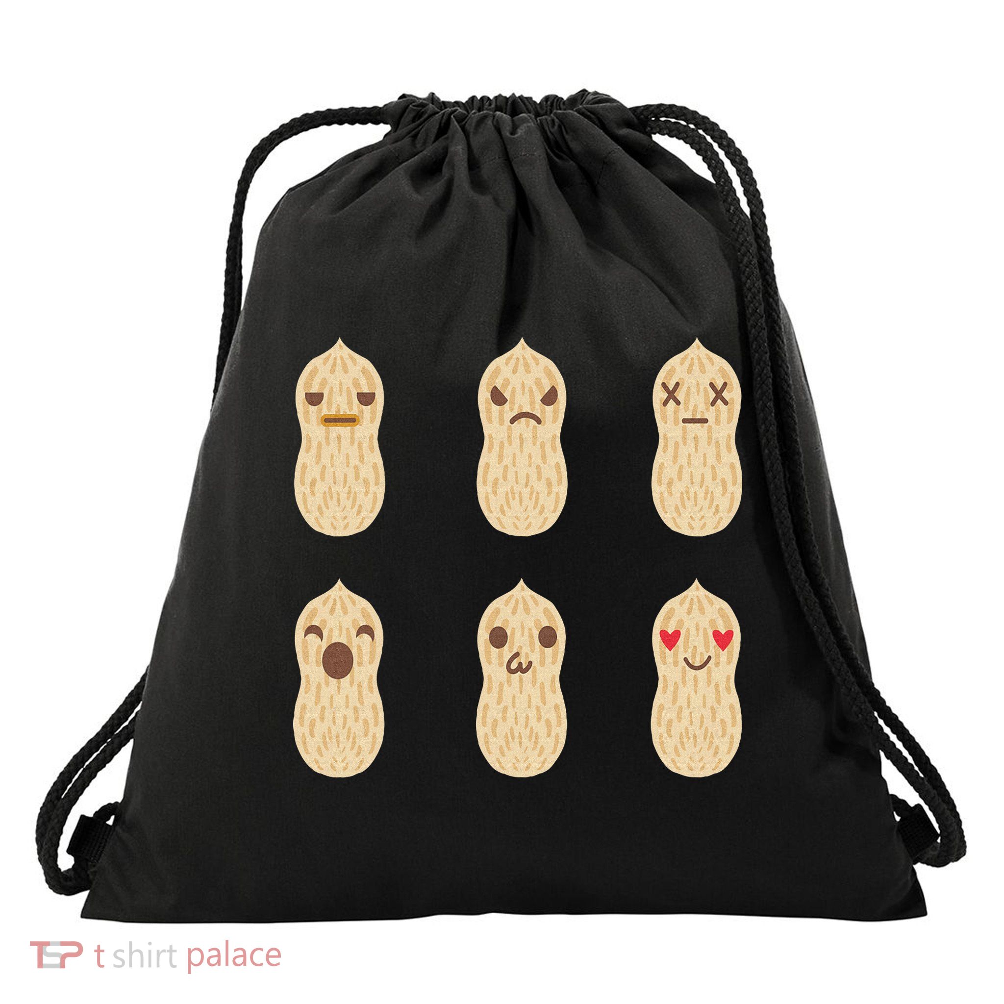 Peanut Gift, Nut Design, Peanut Design Drawstring Bag
