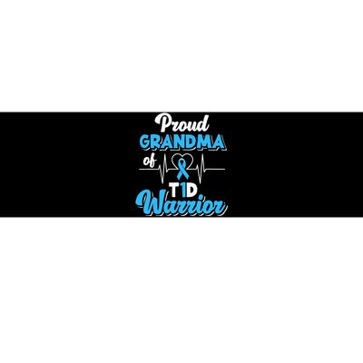 Proud Grandma Of A T1d Warrior Diabetic Diabetes Awareness Bumper Sticker