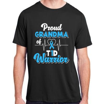 Proud Grandma Of A T1d Warrior Diabetic Diabetes Awareness Adult ChromaSoft Performance T-Shirt