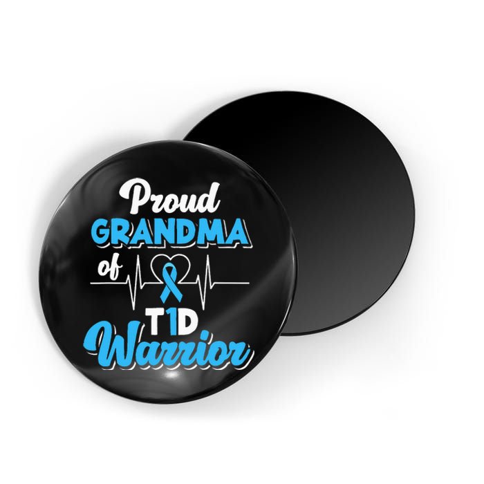 Proud Grandma Of A T1d Warrior Diabetic Diabetes Awareness Magnet