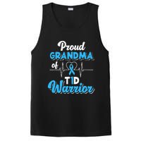 Proud Grandma Of A T1d Warrior Diabetic Diabetes Awareness PosiCharge Competitor Tank