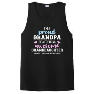 Proud Grandpa Of An Awesome Granddaughter Gift PosiCharge Competitor Tank