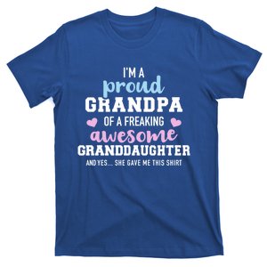 Proud Grandpa Of An Awesome Granddaughter Gift T-Shirt