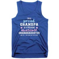 Proud Grandpa Of An Awesome Granddaughter Gift Tank Top