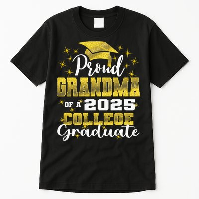 Proud Grandma Of 2025 College Graduate Family 24 Graduation Tall T-Shirt