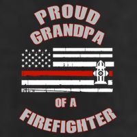 Proud Grandpa Of A Firefighter Funny Gift Adult Drive Performance Visor