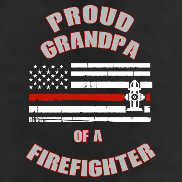 Proud Grandpa Of A Firefighter Funny Gift Adult Drive Performance Visor