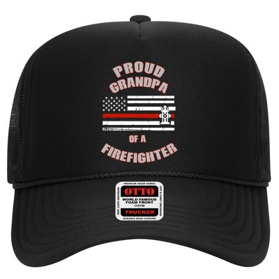 Proud Grandpa Of A Firefighter Funny Gift Trucker Hat