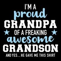 Proud Grandpa Of An Awesome Grandson Gift Impact Tech Backpack