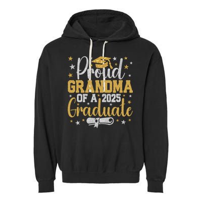 Proud Grandma Of A Class Of 2025 Graduate Graduation Nana Garment-Dyed Fleece Hoodie