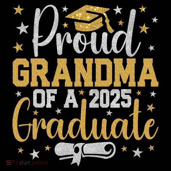 Proud Grandma Of A Class Of 2025 Graduate Graduation Nana 7-Panel Snapback Hat