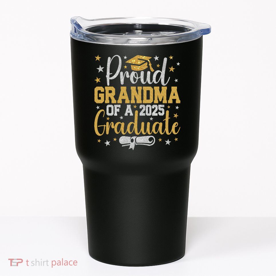 Proud Grandma Of A Class Of 2025 Graduate Graduation Nana Tumbler