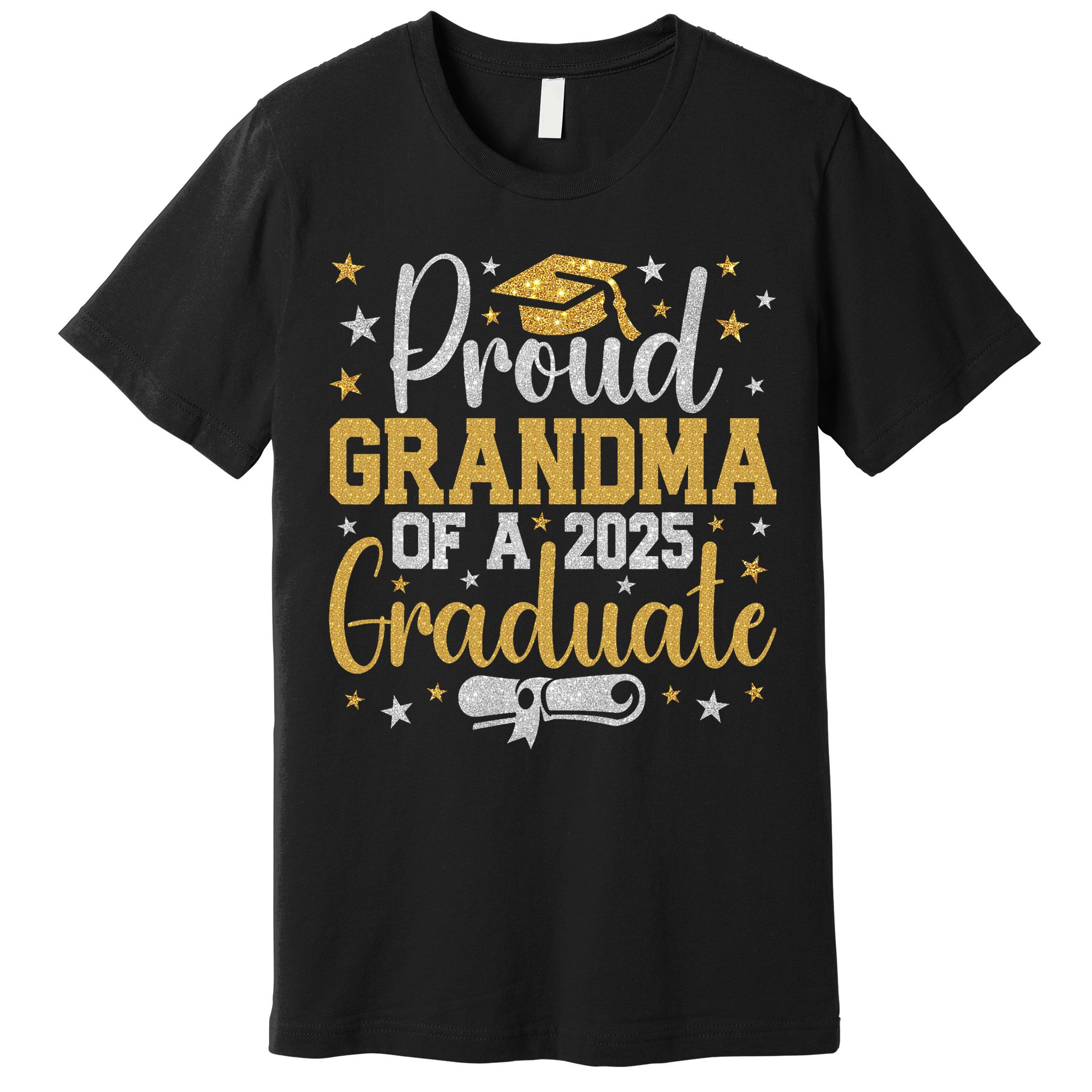 Proud Grandma Of A Class Of 2025 Graduate Graduation Nana Premium T-Shirt