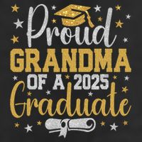 Proud Grandma Of A Class Of 2025 Graduate Graduation Nana Golf Towel