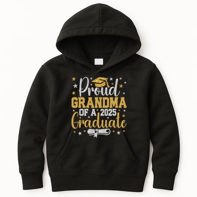 Proud Grandma Of A Class Of 2025 Graduate Graduation Nana Kids Hoodie
