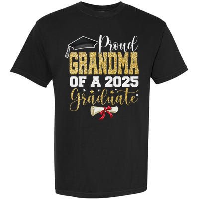 Proud Grandma Of A 2025 Graduate Senior 2025 Graduation Garment-Dyed Heavyweight T-Shirt