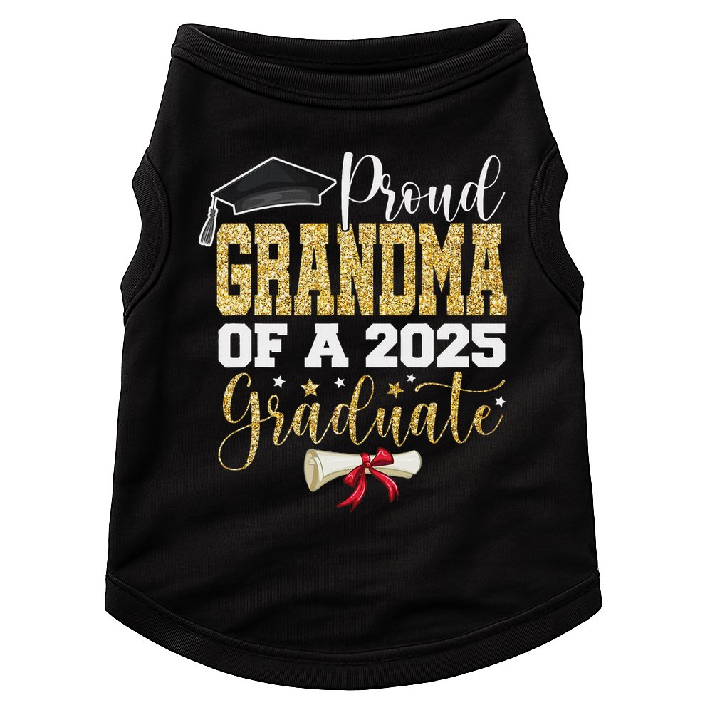 Proud Grandma Of A 2025 Graduate Senior 2025 Graduation Doggie Tank