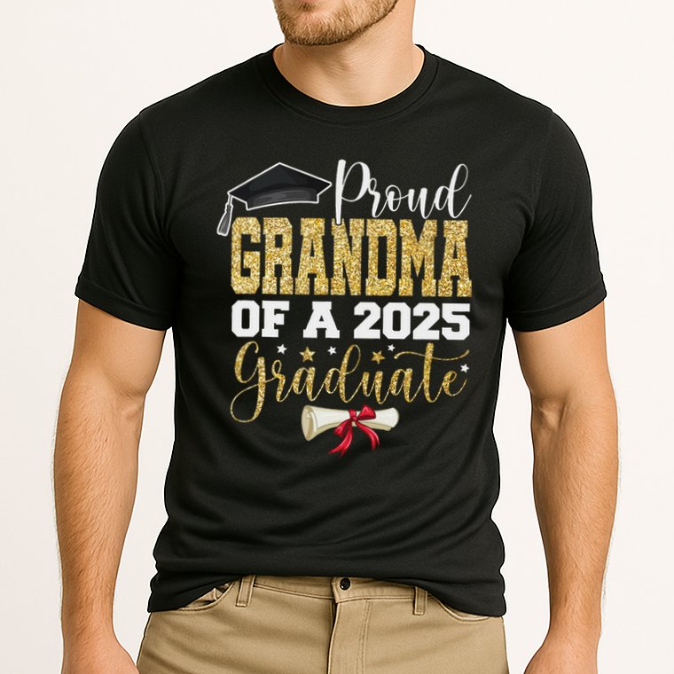 Proud Grandma Of A 2025 Graduate Senior 2025 Graduation Cooling Performance Crew T-Shirt