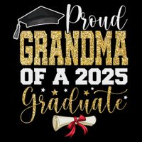 Proud Grandma Of A 2025 Graduate Senior 2025 Graduation Backpack