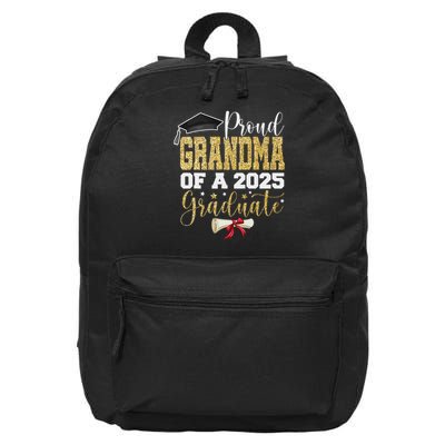 Proud Grandma Of A 2025 Graduate Senior 2025 Graduation 16 in Basic Backpack