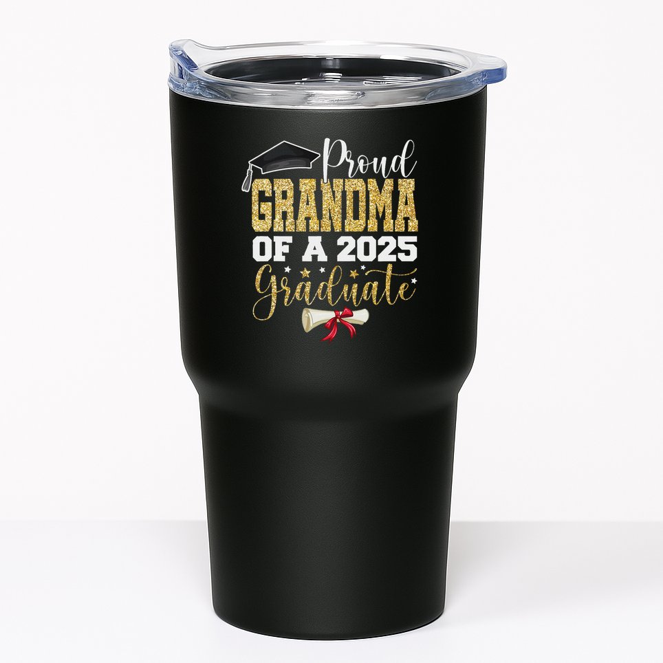 Proud Grandma Of A 2025 Graduate Senior 2025 Graduation Tumbler