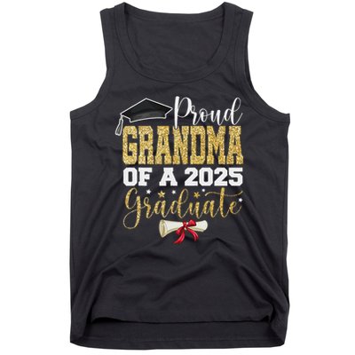 Proud Grandma Of A 2025 Graduate Senior 2025 Graduation Tank Top