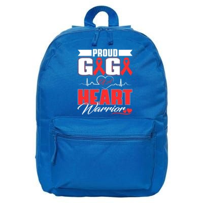 Proud Gigi Of A Heart Warrior Heart Disease Awareness Month Cool Gift 16 in Basic Backpack