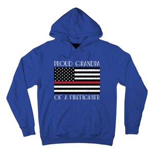 Proud Grandpa Of A Firefighter Thin Red Line American Flag Cute Gift Hoodie