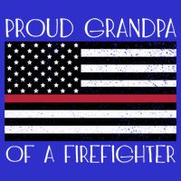 Proud Grandpa Of A Firefighter Thin Red Line American Flag Cute Gift Sweatshirt