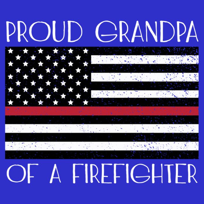 Proud Grandpa Of A Firefighter Thin Red Line American Flag Cute Gift Sweatshirt