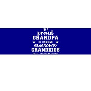 Proud Grandpa Of Awesome Grand Cool Gift Bumper Sticker