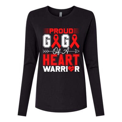 Proud Gigi Of A Heart Warrior Heart Disease Awareness Month Gift Womens Cotton Relaxed Long Sleeve T-Shirt