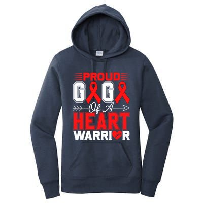 Proud Gigi Of A Heart Warrior Heart Disease Awareness Month Gift Women's Pullover Hoodie