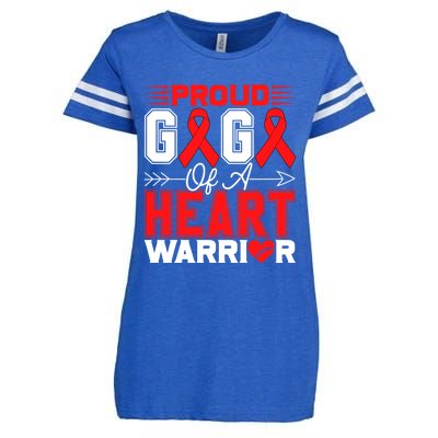 Proud Gigi Of A Heart Warrior Heart Disease Awareness Month Gift Enza Ladies Jersey Football T-Shirt