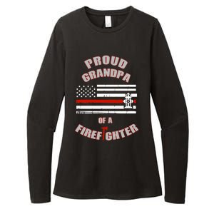 Proud Grandpa Of A Volunteer Firefighter Gift Womens CVC Long Sleeve Shirt