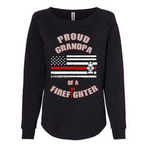 Proud Grandpa Of A Volunteer Firefighter Gift Womens California Wash Sweatshirt