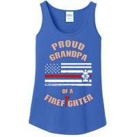 Proud Grandpa Of A Volunteer Firefighter Gift Ladies Essential Tank