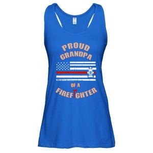 Proud Grandpa Of A Volunteer Firefighter Gift Ladies Essential Flowy Tank