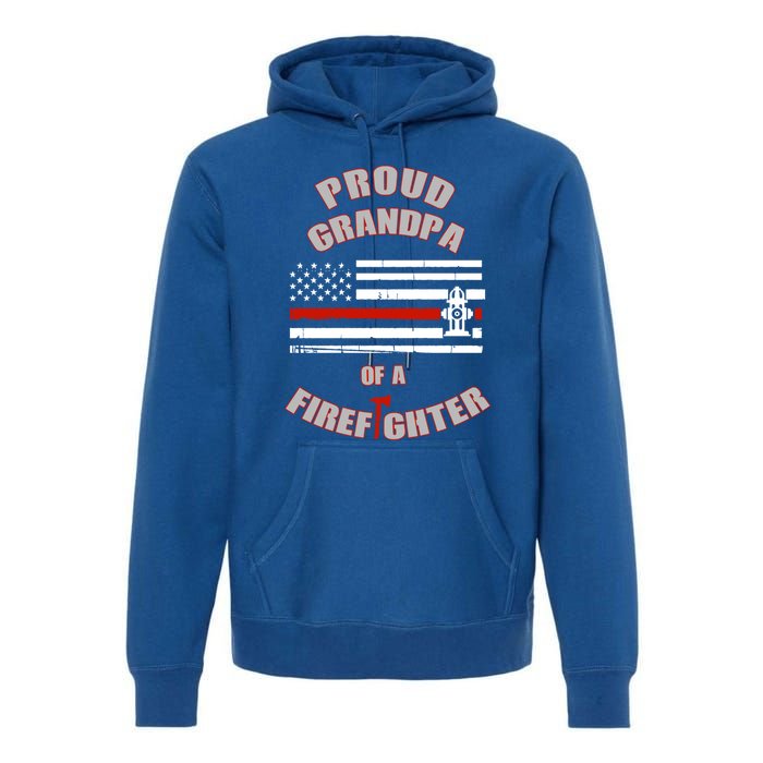 Proud Grandpa Of A Volunteer Firefighter Gift Premium Hoodie