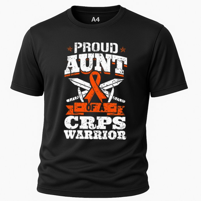 Proud Grandpa Of An Ewings Sarcoma Warrior Awareness Ribbon Cooling Performance Crew T-Shirt