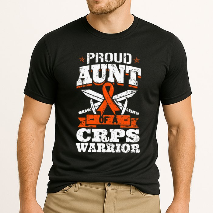 Proud Grandpa Of An Ewings Sarcoma Warrior Awareness Ribbon Cooling Performance Crew T-Shirt